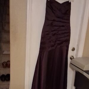 David's Bridal Purple Sweetheart Maxi Gown #170p